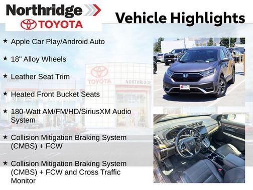 Sonic Gray Pearl 2021 Honda CR-V Hybrid EX-L