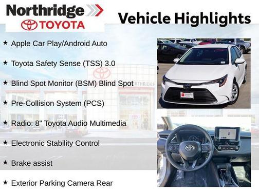 Ice Cap 2026 Toyota Corolla LE