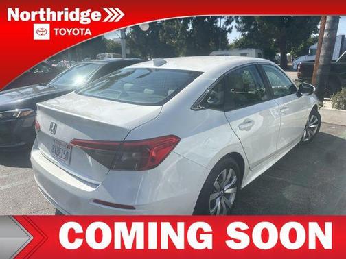 Platinum White Pearl 2022 Honda Civic LX
