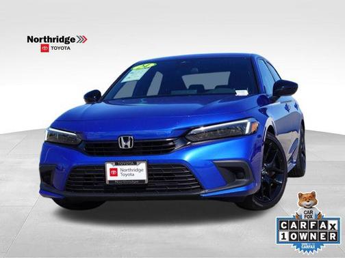 Aegean Blue Metallic 2024 Honda Civic Sport