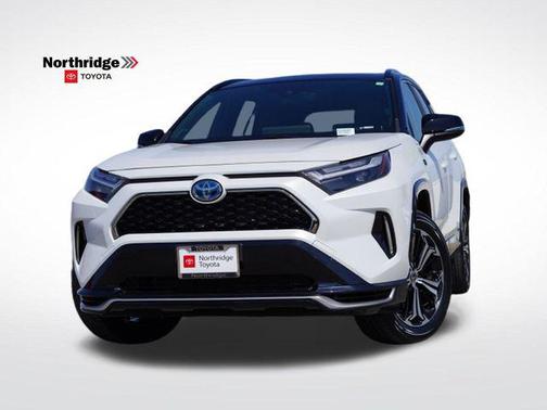 Wind Chill Pearl/Midnight Black Metallic 2023 Toyota RAV4 Prime XSE