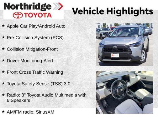 Sonic Silver 2026 Toyota Corolla Cross L