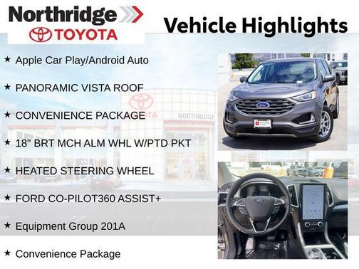 Carbonized Gray Metallic 2022 Ford Edge SEL