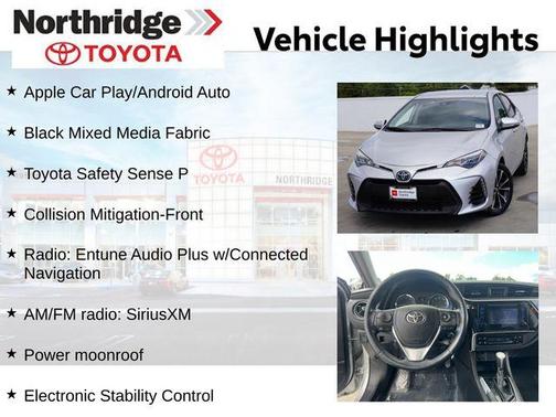 Classic Silver Metallic 2019 Toyota Corolla SE