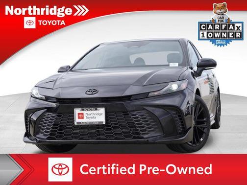 Midnight Black Metallic 2025 Toyota Camry SE