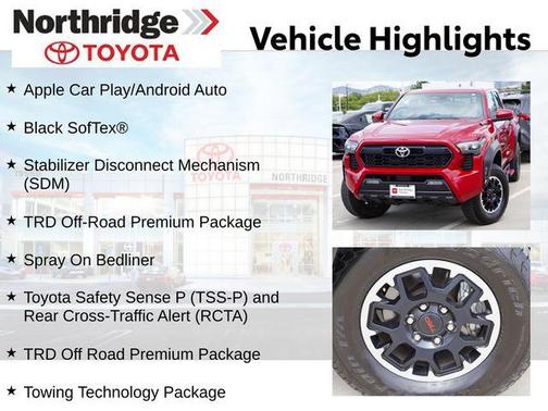Supersonic Red 2024 Toyota Tacoma TRD Off Road