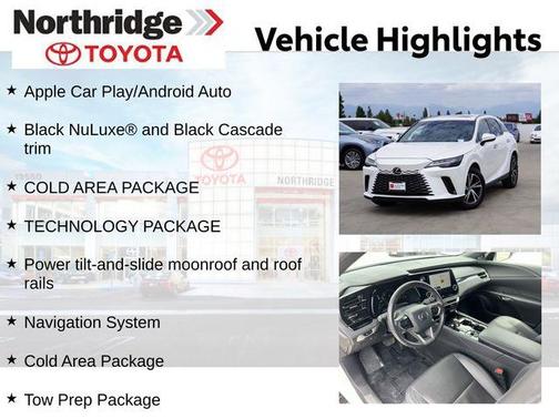 Eminent White Pearl 2024 Lexus RX 350 Base