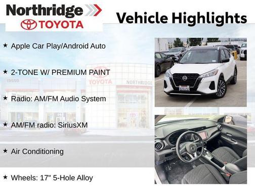 Aspen White/Super Black 2021 Nissan Kicks SV