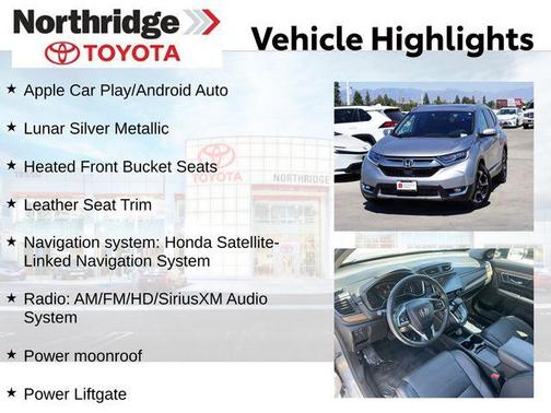 Lunar Silver Metallic 2019 Honda CR-V Touring