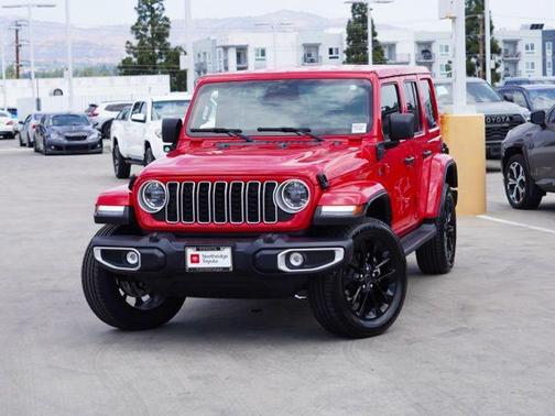Firecracker Red Clearcoat 2025 Jeep Wrangler 4xe Sahara