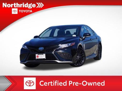 Midnight Black Metallic 2024 Toyota Camry Hybrid SE