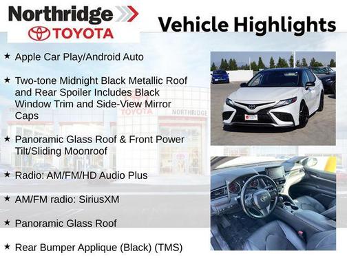 Wind Chill Pearl/Midnight Black Metallic 2021 Toyota Camry XSE