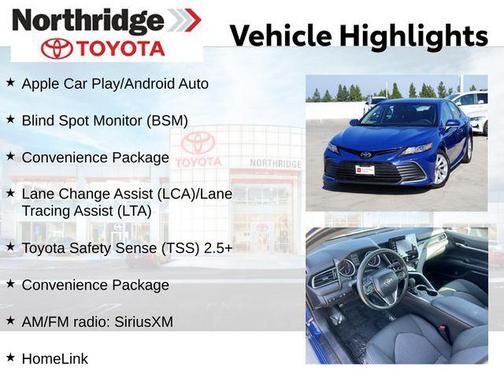 Reservoir Blue 2023 Toyota Camry LE