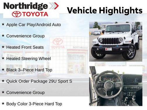 Bright White Clearcoat 2024 Jeep Wrangler 4xe Sport S