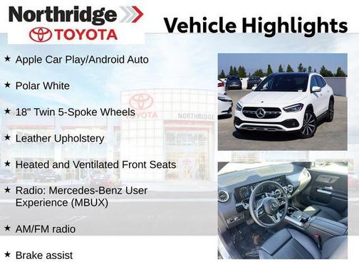 Polar White 2023 Mercedes-Benz GLA 250 Base
