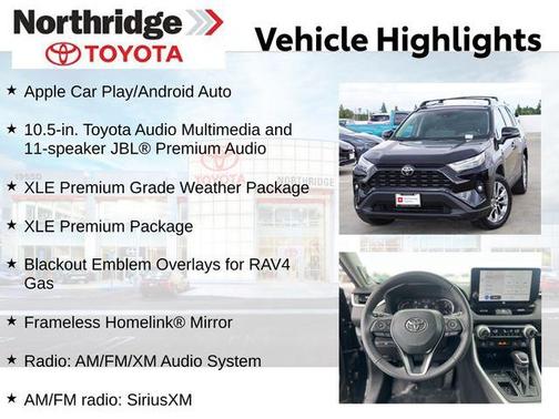 Midnight Black Metallic 2023 Toyota RAV4 XLE Premium