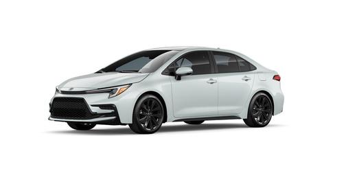 Wind Chill Pearl with Midnight Black Metallic roof 2026 Toyota Corolla XSE