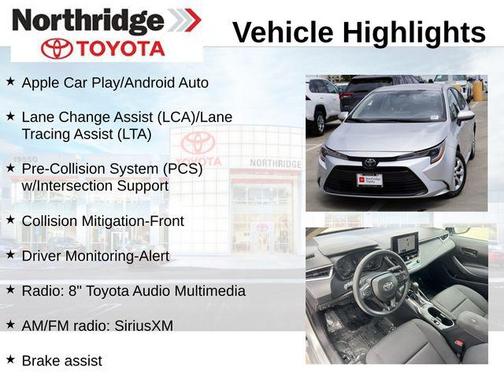 Classic Silver Metallic 2023 Toyota Corolla LE