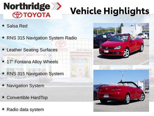 Salsa Red 2012 Volkswagen Eos Lux