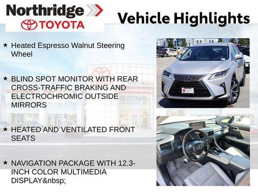 Silver Lining Metallic 2017 Lexus RX 350 Base