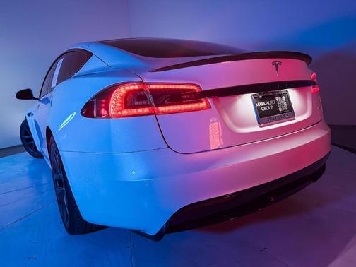 Pearl White Multi 2021 Tesla Model S Plaid
