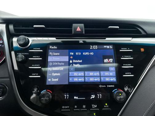 Midnight Black Metallic 2018 Toyota Camry XSE