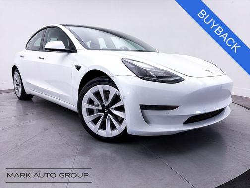 White 2022 Tesla Model 3 Base