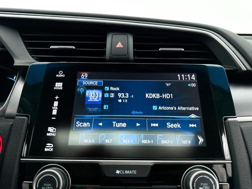 White Orchid Pearl 2017 Honda Civic EX