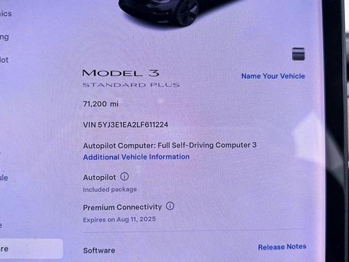 2020 Tesla Model 3 Standard Range Plus