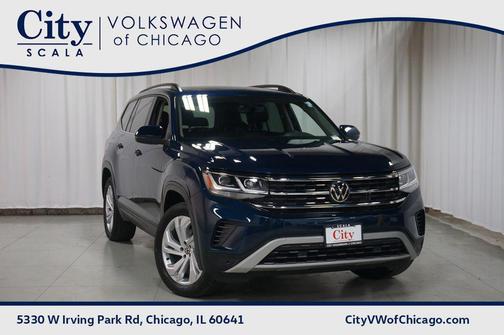 Tourmaline Blue Metallic 2022 Volkswagen Atlas 3.6L SE w/Technology