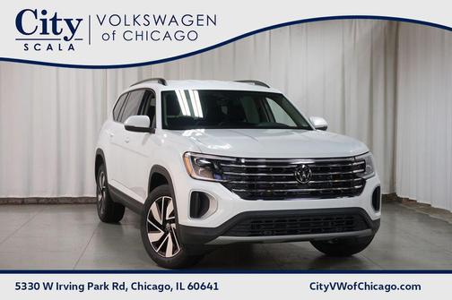 Opal White 2026 Volkswagen Atlas 2.0T SE w/Technology 4MOTION