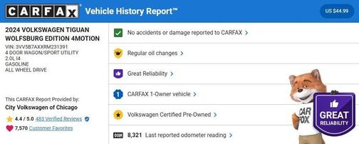 2024 Volkswagen Tiguan 2.0T Wolfsburg Edition