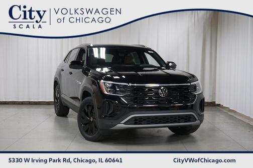 Deep Black 2026 Volkswagen Atlas Cross Sport 2.0T SE w/Technology 4MOTION