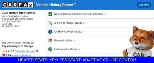 2025 Honda HR-V AWD Sport