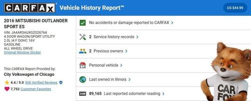 2016 Mitsubishi Outlander Sport 2.0 ES