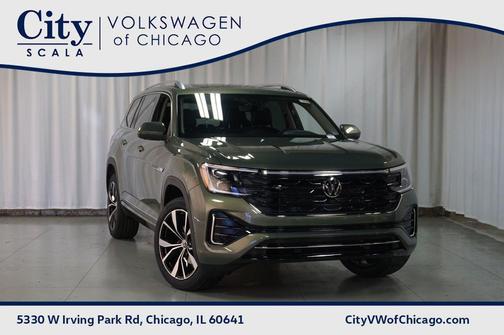 Avocado Green Pearl 2026 Volkswagen Atlas 2.0T SEL Premium R-Line 4MOTION
