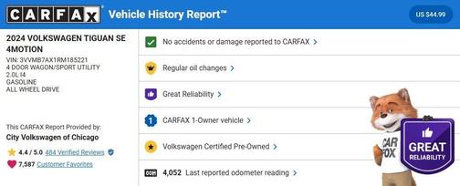 2024 Volkswagen Tiguan 2.0T SE 4MOTION