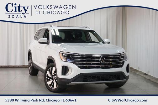 Opal White 2025 Volkswagen Atlas 2.0T SEL