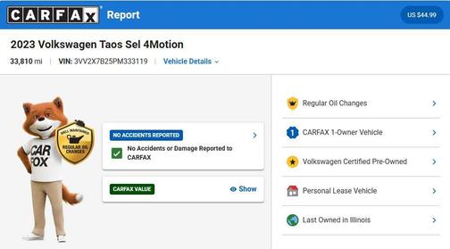 Red Metallic 2023 Volkswagen Taos 1.5T SEL