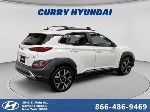 Lunar White 2023 Hyundai KONA Limited