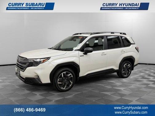 Crystal White Pearl 2025 Subaru Forester Hybrid