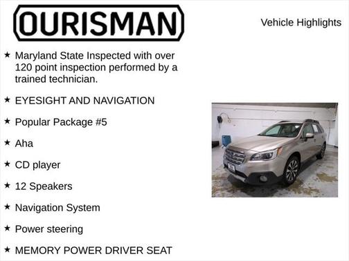 2017 Subaru Outback 2.5i Limited