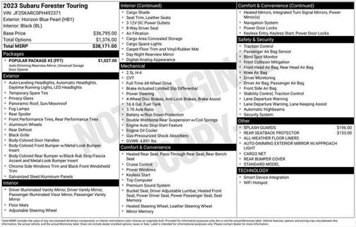 2023 Subaru Forester Touring