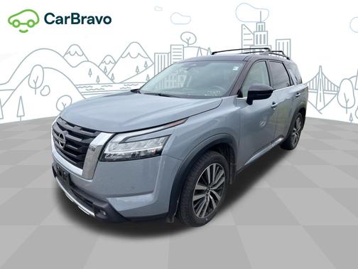 Solid Gray/Super Black 2022 Nissan Pathfinder Platinum 4WD
