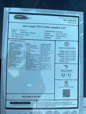 2014 Audi TTS 2.0T quattro for sale in Corona, CA - image 12