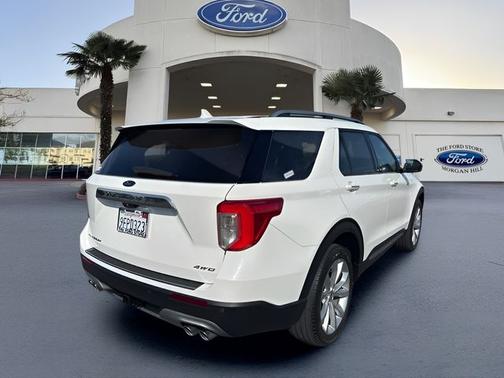 STAR WHITE MET TRI-COAT 2023 Ford Explorer PLATINUM
