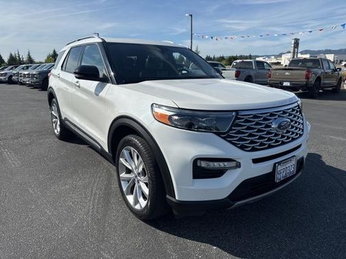 STAR WHITE MET TRI-COAT 2023 Ford Explorer PLATINUM