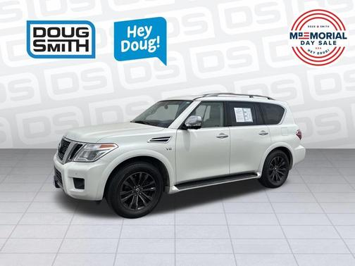 White 2019 Nissan Armada Platinum