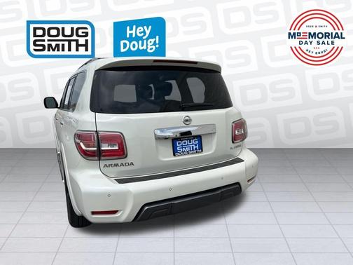 White 2019 Nissan Armada Platinum