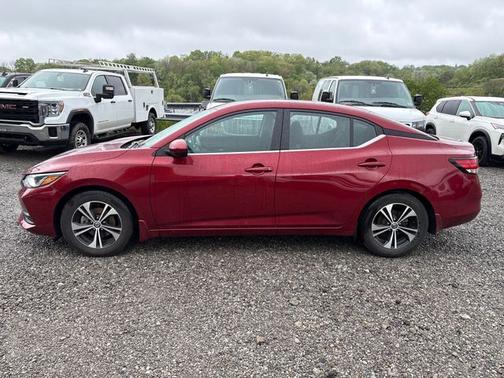 Scarlet Ember 2021 Nissan Sentra SV